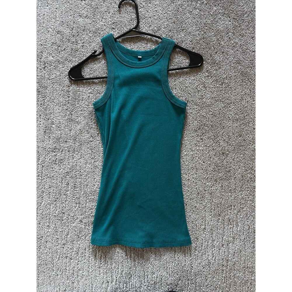 Teal Green Tank Top Small